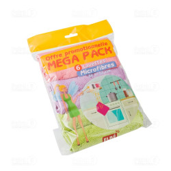 Lavettes microfibre PACKLAV6