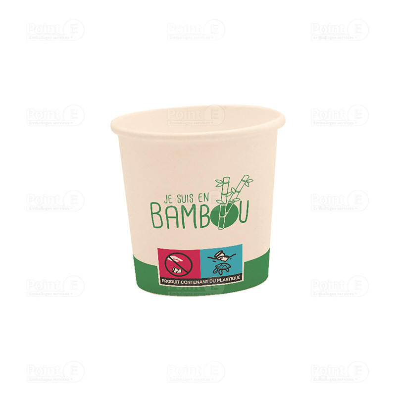 Gobelets simple paroi - Bambou