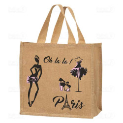 Cabas jute "Paris"